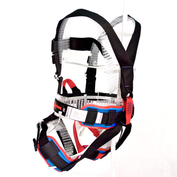 CRC 301 P - Zip Tour Harness w/ Fixed Padding ( Small / Red Belay ) - Image 3