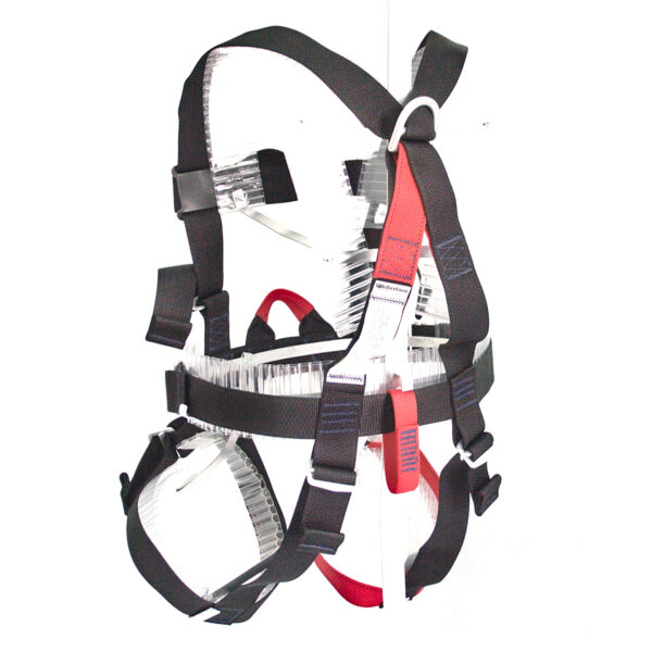 CRC501 Zip Tour Harness with Rear D-Ring ( Small / Red Belay ) - Image 2