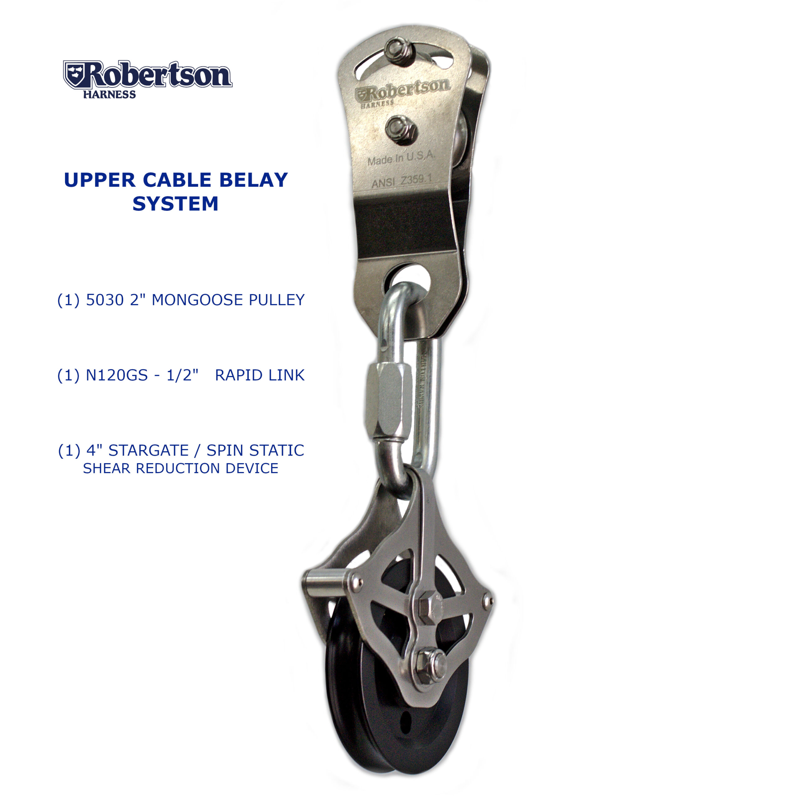 Upper Cable Belay System
